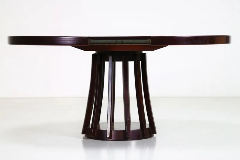 Outlet Pamono S11 Series Round Extending Table by Angelo Mangiarotti, Italy, 1970s