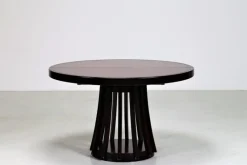 Outlet Pamono S11 Series Round Extending Table by Angelo Mangiarotti, Italy, 1970s