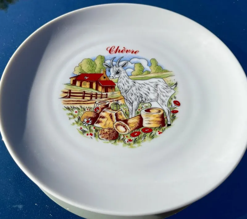 Hot Pamono 1970s Vintage Winterling Kitchenlomite Bavaria Porcelain Illustrated Cheese Plates- Set of 5
