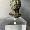 Pamono Sabatino De Angelis School Artist, Grand Tour Bust of Seneca, 1800s, Bronze> Old Masters