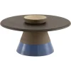 Pamono Sablier Laguna Oak and Clay Coffee Table by Morica Design> Tables