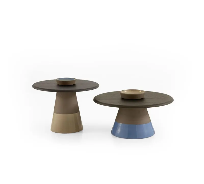 Pamono Sablier Laguna Oak and Clay Coffee Table by Morica Design> Tables