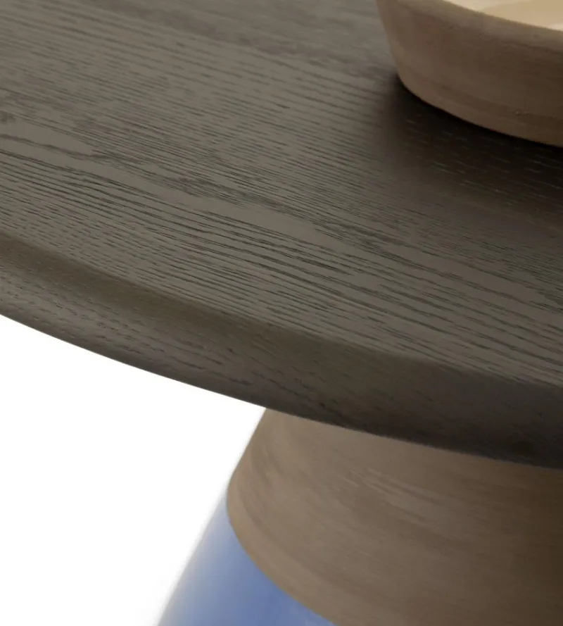 Pamono Sablier Laguna Oak and Clay Coffee Table by Morica Design> Tables