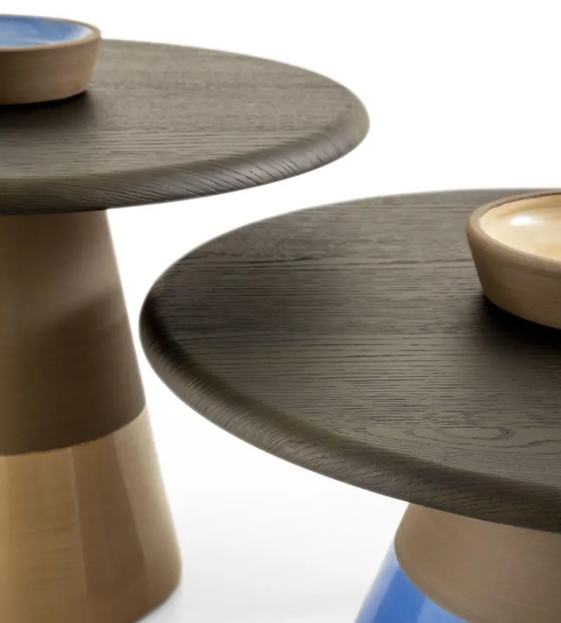 Pamono Sablier Laguna Oak and Clay Coffee Table by Morica Design> Tables