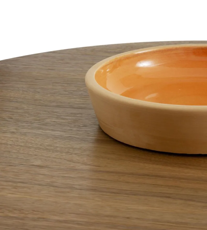 Pamono Sablier Walnut and Clay Coffee Table by Morica Design> Tables