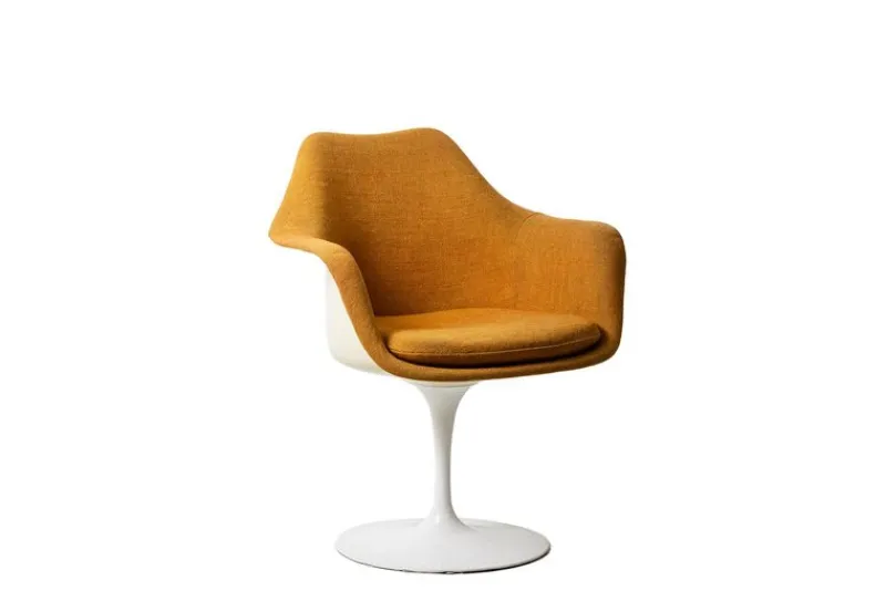 Pamono Saffron Yellow Tulip Armchair by Eero Saarinen for Knoll, 1960s-1970s> Dining Tables & Sets