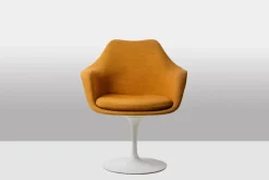 Pamono Saffron Yellow Tulip Armchair by Eero Saarinen for Knoll, 1960s-1970s> Dining Tables & Sets