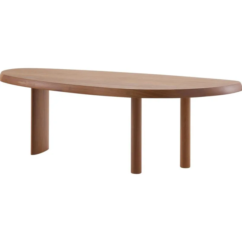 Hot Pamono Sage Green Lacquered Wood Dining Table en Forme Libre by Charlotte Perriand for Cassina