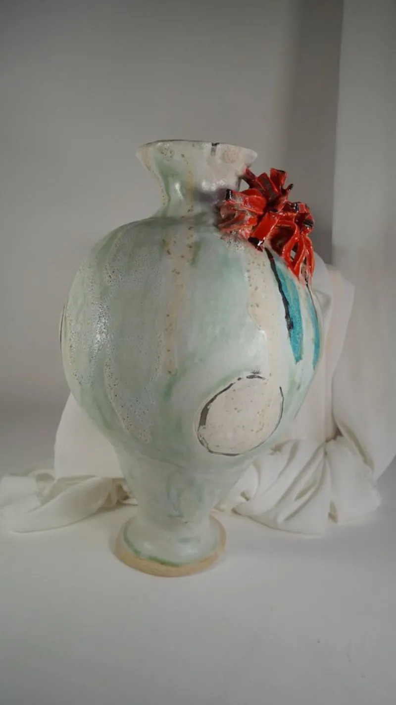 Pamono Sage Green Olé Vase by Hania Jneid> Tabletop