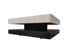 Clearance Pamono Sagra Coffee Table in Honed Italian Travertine Marble by Joaquín Moll