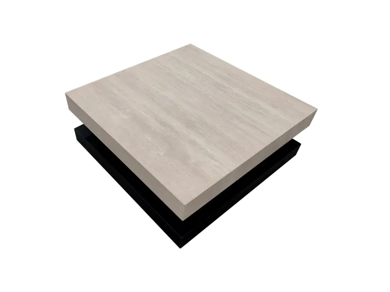 Clearance Pamono Sagra Coffee Table in Honed Italian Travertine Marble by Joaquín Moll