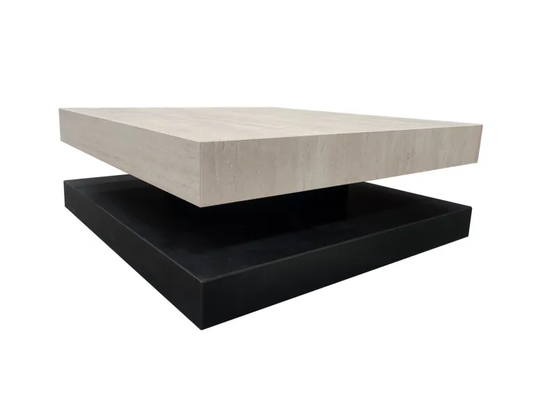 Clearance Pamono Sagra Coffee Table in Honed Italian Travertine Marble by Joaquín Moll