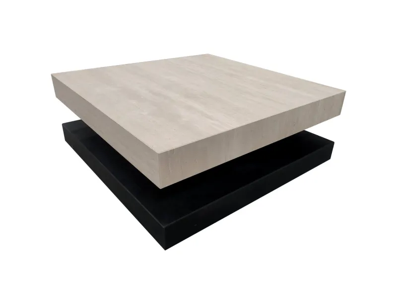 Clearance Pamono Sagra Coffee Table in Honed Italian Travertine Marble by Joaquín Moll