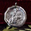 Hot Pamono Saint Christopher Silver Medal Pendant by C.Charl, 1930s