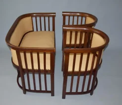 Pamono Salon Set attributed to Josef Hoffmann, 1910s, Set of 3><noscript><img width=