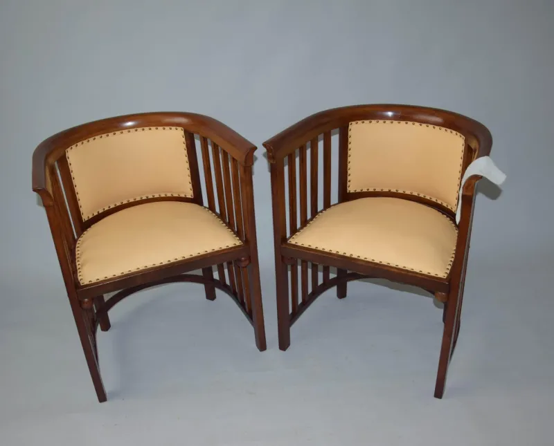 Pamono Salon Set attributed to Josef Hoffmann, 1910s, Set of 3> Living Room Sets