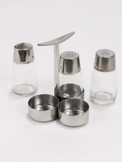 Pamono Salt and Pepper Menage Condiment Set by Marianne Dezel for Berndorf, 1960s><noscript><img width=