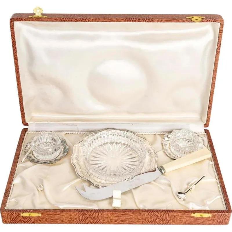Pamono Salt and Pepper Set and Butter Dish, Set of 3> Salt & Pepper Shakers