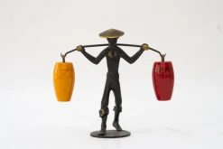 Discount Pamono Salt and Pepper Shaker Holder Chinese Figurine by Richard Rohac, 1950s