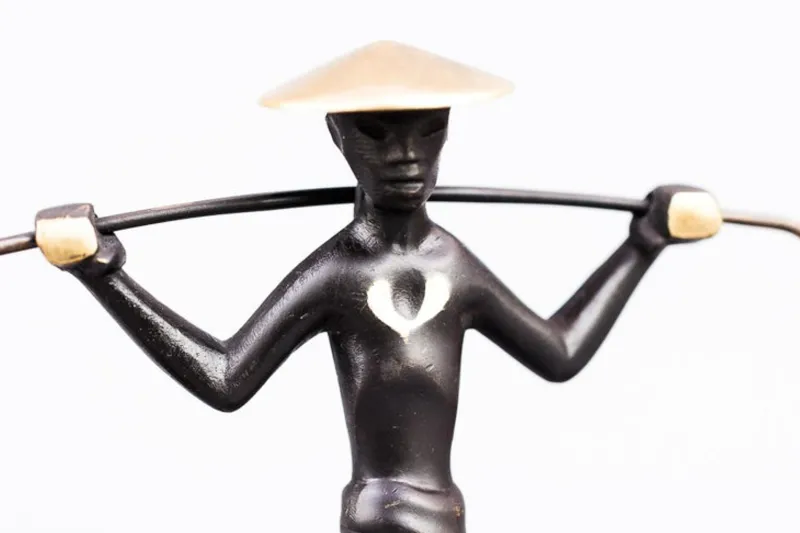 Pamono Salt and Pepper Shaker Holder Chinese Figurine by Richard Rohac, 1950s> Salt & Pepper Shakers