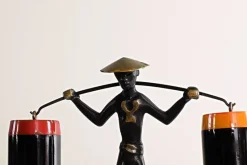 Pamono Salt and Pepper Shaker Holder Chinese by Richard Rohac, 1950s><noscript><img width=