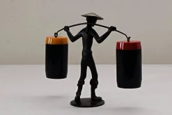 Pamono Salt and Pepper Shaker Holder Chinese by Richard Rohac, 1950s><noscript><img width=