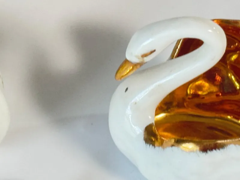 Pamono Salt and Pepper Shaker in Ceramic with Spoon from Limoges, France, 1960s, Set of 3> Salt & Pepper Shakers