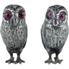 Pamono Salt and Pepper Shakers in Owl Shape by Edward Charles Brown, Set of 2> Salt & Pepper Shakers