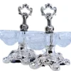 Pamono Salt and Pepper Shakers in Embossed Silver with Cut Glass Containers, Set of 2> Salt & Pepper Shakers