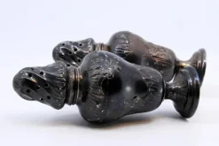 Pamono Salt and Pepper Shakers in Embossed Silver, Set of 2><noscript><img width=