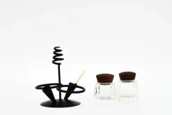 Pamono Salt and Pepper with Two Toothpick Holders, Vienna, 1950s><noscript><img width=