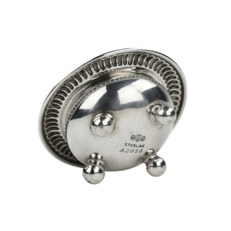 Pamono Salt Cellar on Ball Feet from Gorham Silver Co., USA, 20th Century> Salt & Pepper Shakers
