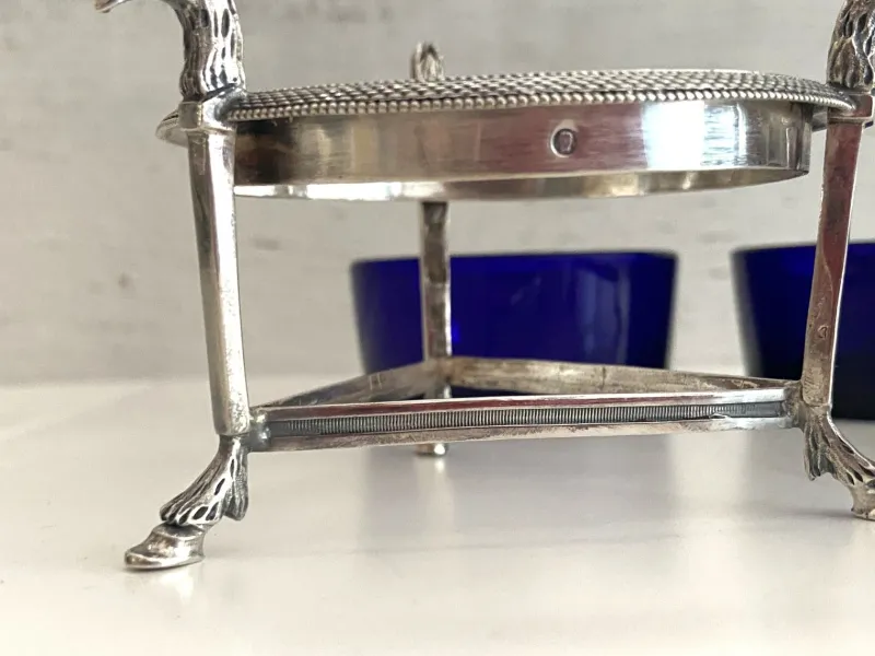 Discount Pamono Salt Cellars in Silver, 1800
