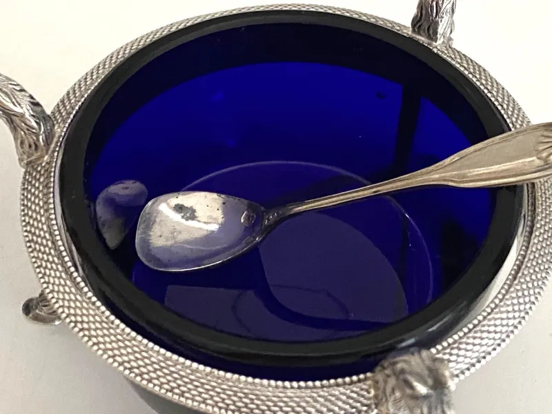 Discount Pamono Salt Cellars in Silver, 1800
