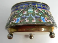 Sale Pamono Salt Shaker in Golden Silver Enamel