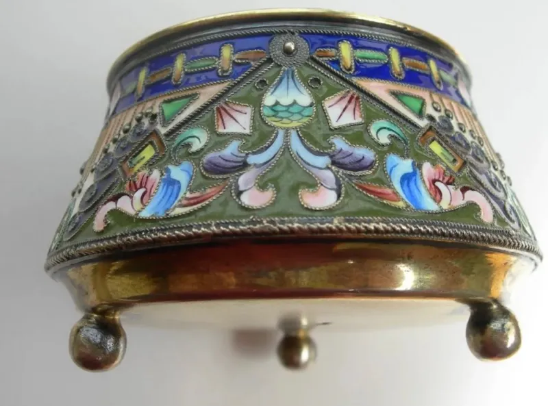 Sale Pamono Salt Shaker in Golden Silver Enamel