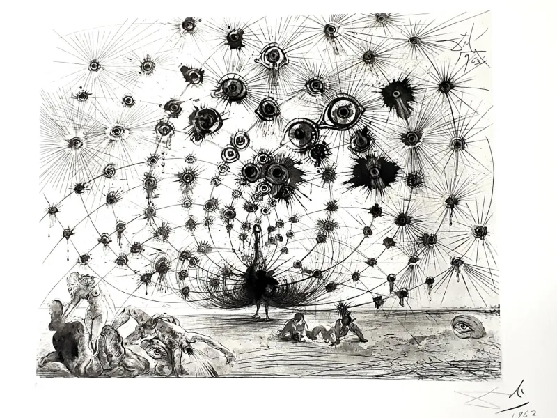 Pamono Salvador Dali - Argus - Original Etching 1962> Surrealist