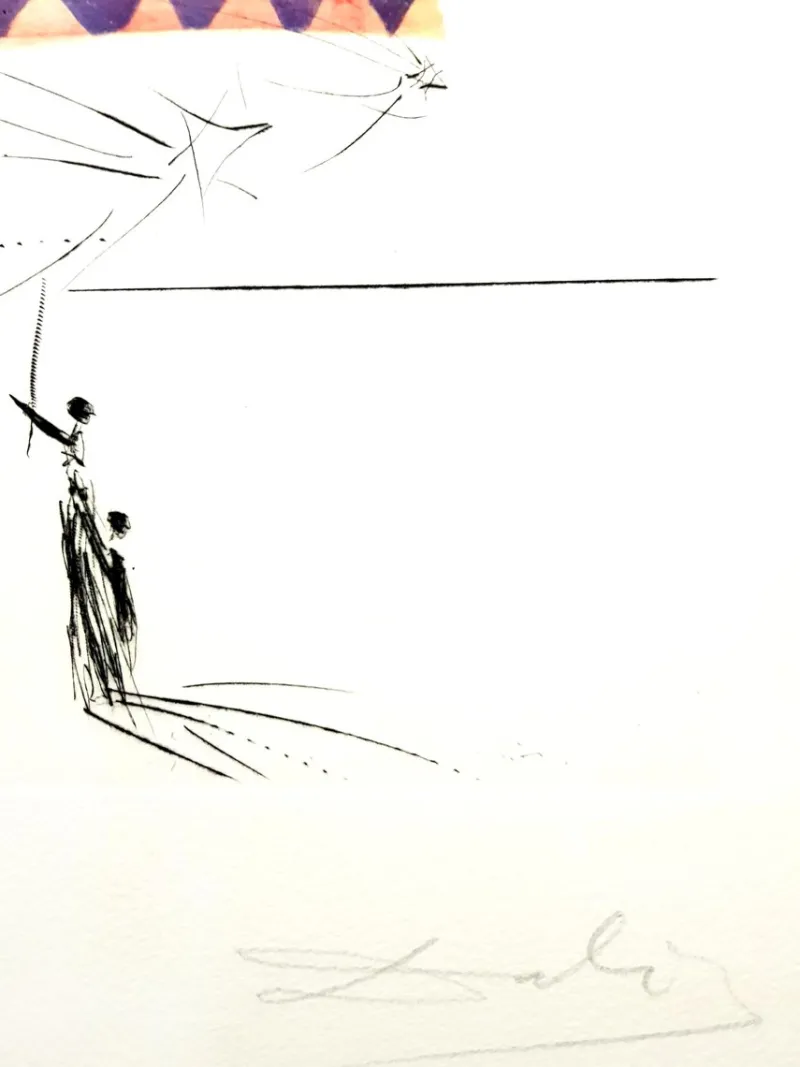 Pamono Salvador Dali - Cherries - Original Hand-Signed Lithograph 1969> Surrealist