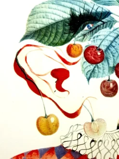 Pamono Salvador Dali - Cherries - Original Hand-Signed Lithograph 1969><noscript><img width=