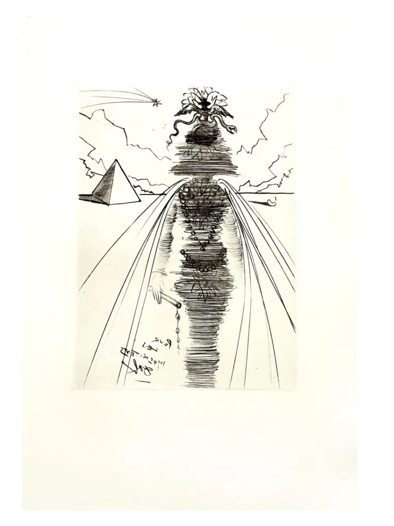 New Pamono Salvador Dali - Cleopatra - Original Etching 1969