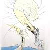 Hot Pamono Salvador Dali - Freud with a Snail's Head - Original Signed Engraving 1974