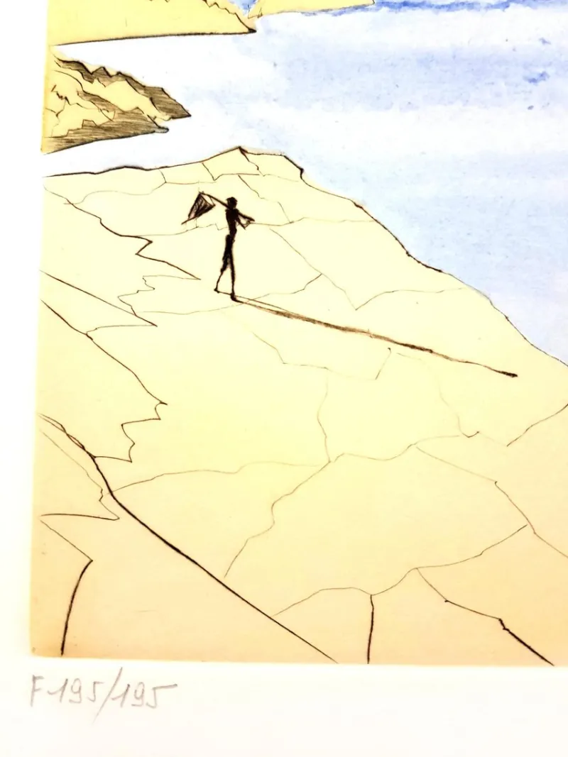 Clearance Pamono Salvador Dali - The Laurels of Happiness - Original Signed Engraving 1974