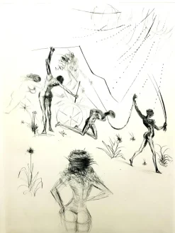 Hot Pamono Salvador Dali - Venus in Furs - Original Stamp-Signed Etching 1968