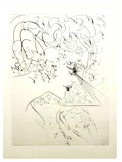 Pamono Salvador Dali - Venus in Furs - Original Stamp-Signed Etching 1968><noscript><img width=