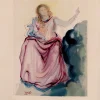 Pamono Salvador Dali, Beatrice Resolves Dante's Doubts, 1964, Original Woodcut> Surrealist