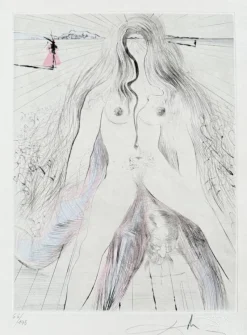 Online Pamono Salvador Dali, Femme à cheval, 1969, Etching