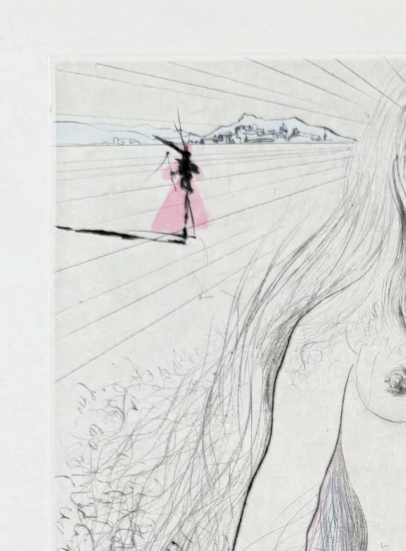 Online Pamono Salvador Dali, Femme à cheval, 1969, Etching