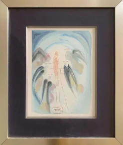 Pamono Salvador Dali, Heaven Canto 25, Mid 20th Century, Engraving> Surrealist