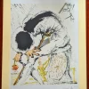 Pamono Salvador Dali, Hidalgo's Metamorphosis, Hand-Signed Original Lithograph, 1964, Framed> Surrealist
