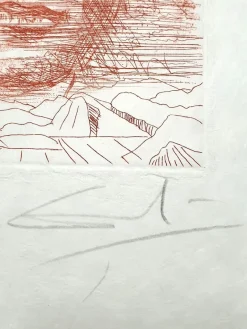 Pamono Salvador Dali, John Kennedy, 1968, Etching> Surrealist